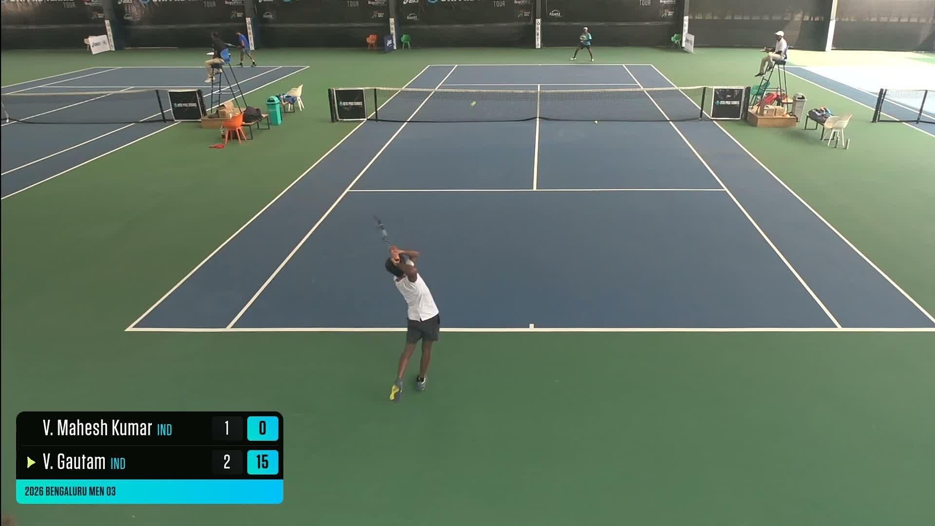Rohan R F 2 Mahesh Kumar, Vishal Vasudev vs Gautam, Vishal - utrprotennis.tv